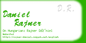 daniel rajner business card